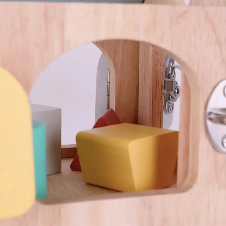 Montessori Edukacyjna Zabawka Dwór Tajemnic, 6 Części, Drewno