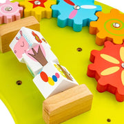 Montessori Wielofunkcyjna edukacyjna zabawka w kształcie gąsienicy, 12 elementów, wielokolorowa, drewno