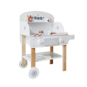 Drewniana zabawka do grilla, 52 elementy, wielokolorowa, drewno