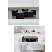 Drewniana zabawka do grilla, 52 elementy, wielokolorowa, drewno