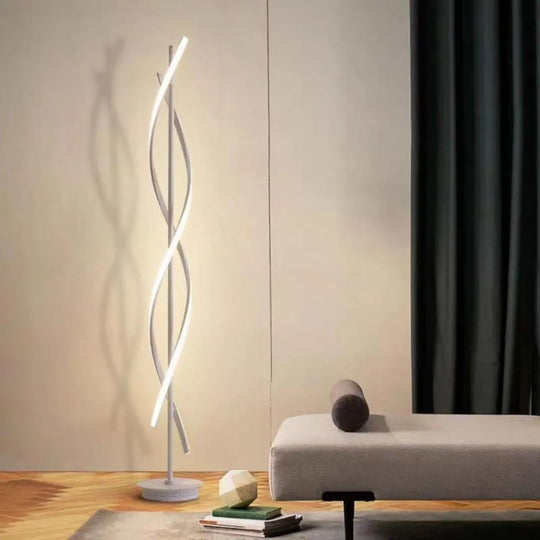 Lampa LED Upsilon, 48 W, światło zimne/ciepłe/neutralne, metal i akryl, biała lampa Veioze i domyślny tytuł Alessandro Design