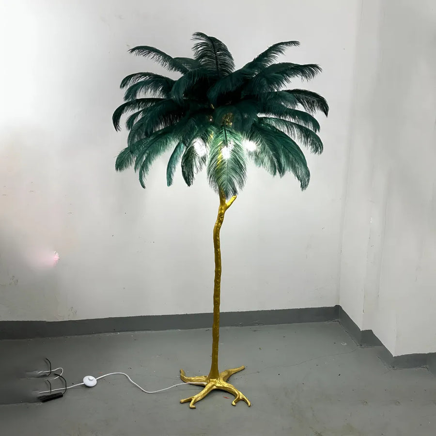 Pene Politis Lampa podłogowa 1x E27 170cm Ciemnozielona