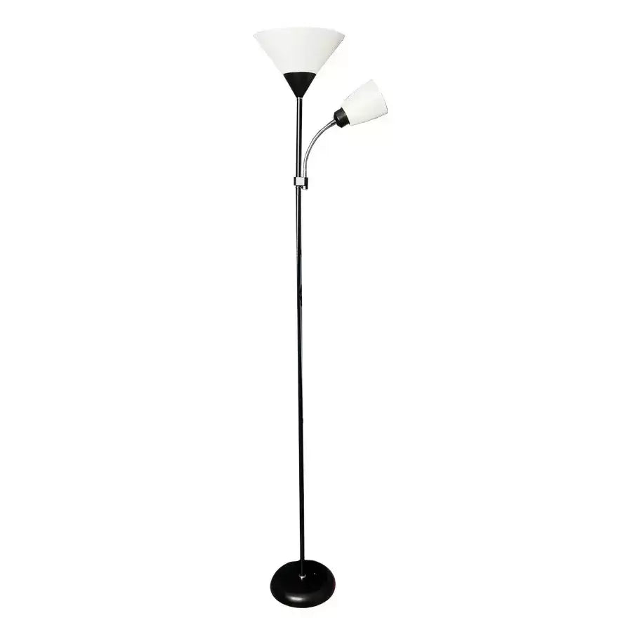 Lampa Rory 2x E27 Biało Czarna