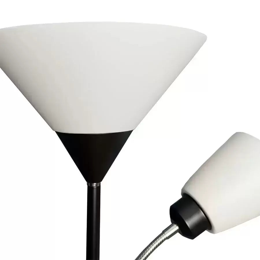 Lampa Rory 2x E27 Biało Czarna