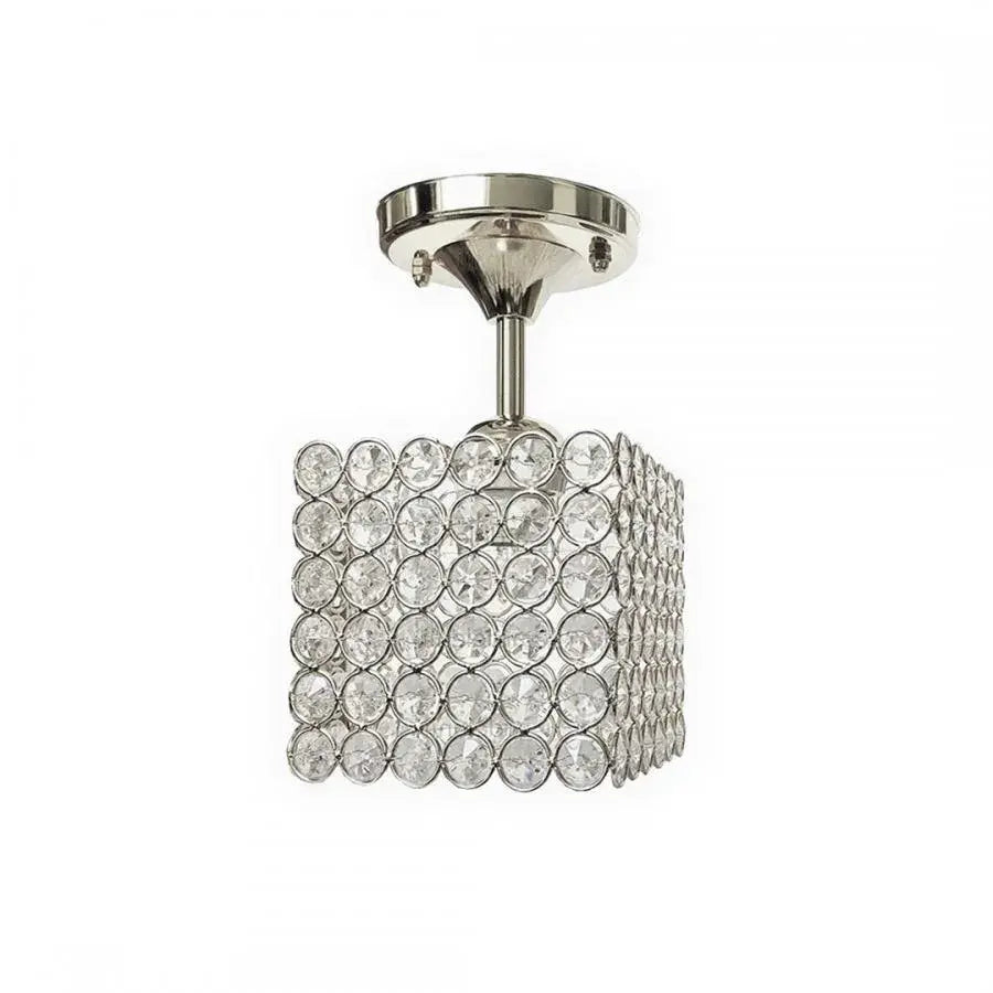 Żyrandol Catrina, 1*E27, chrom, metal i kryształ