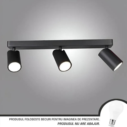 Żyrandol Joom z projektorami liniowymi 3XGU10 czarny