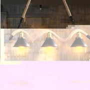 Żyrandol linowy, 3*E27, brązowy, metal i lina