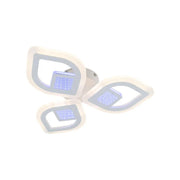 Żyrandol LED z pilotem ZENI 3D 60 W, 3 elementy, światło zimne/ciepłe/neutralne, ściemnialny, biały