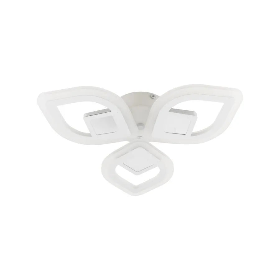 Żyrandol LED z pilotem ZENI 3D 60 W, 3 elementy, światło zimne/ciepłe/neutralne, ściemnialny, biały