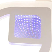 Żyrandol LED z pilotem ZENI 3D 60 W, 3 elementy, światło zimne/ciepłe/neutralne, ściemnialny, biały