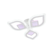 Żyrandol LED z pilotem ZENI 3D 60 W, 3 elementy, światło zimne/ciepłe/neutralne, ściemnialny, biały