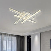 Żyrandol LED ABIGAIA 136W z pilotem, 4 elementy, liniowy, światło zimne/ciepłe/neutralne, ściemnialny, biały
