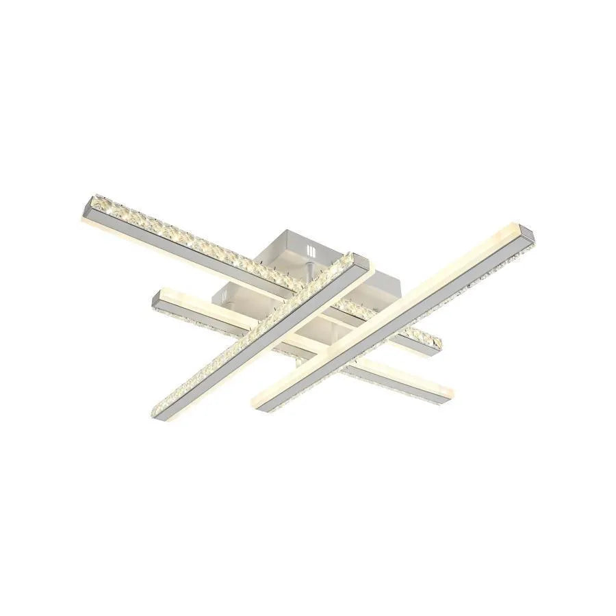 Żyrandol LED ABIGAIA 136W z pilotem, 4 elementy, liniowy, światło zimne/ciepłe/neutralne, ściemnialny, biały