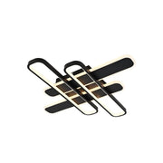 Żyrandol LED z pilotem AFINA 120 W, 4 elementy, światło zimne/ciepłe/neutralne, ściemnialny, czarny