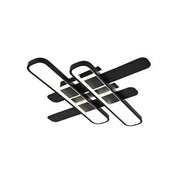 Żyrandol LED z pilotem AFINA 120 W, 4 elementy, światło zimne/ciepłe/neutralne, ściemnialny, czarny