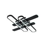 Żyrandol LED z pilotem AFINA 120 W, 4 elementy, światło zimne/ciepłe/neutralne, ściemnialny, czarny