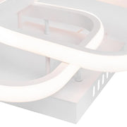 Żyrandol LED VERTEX Matrix Overlapping Diamonds, 44 W, 2 diamenty, zimne/ciepłe/neutralne światło, biały