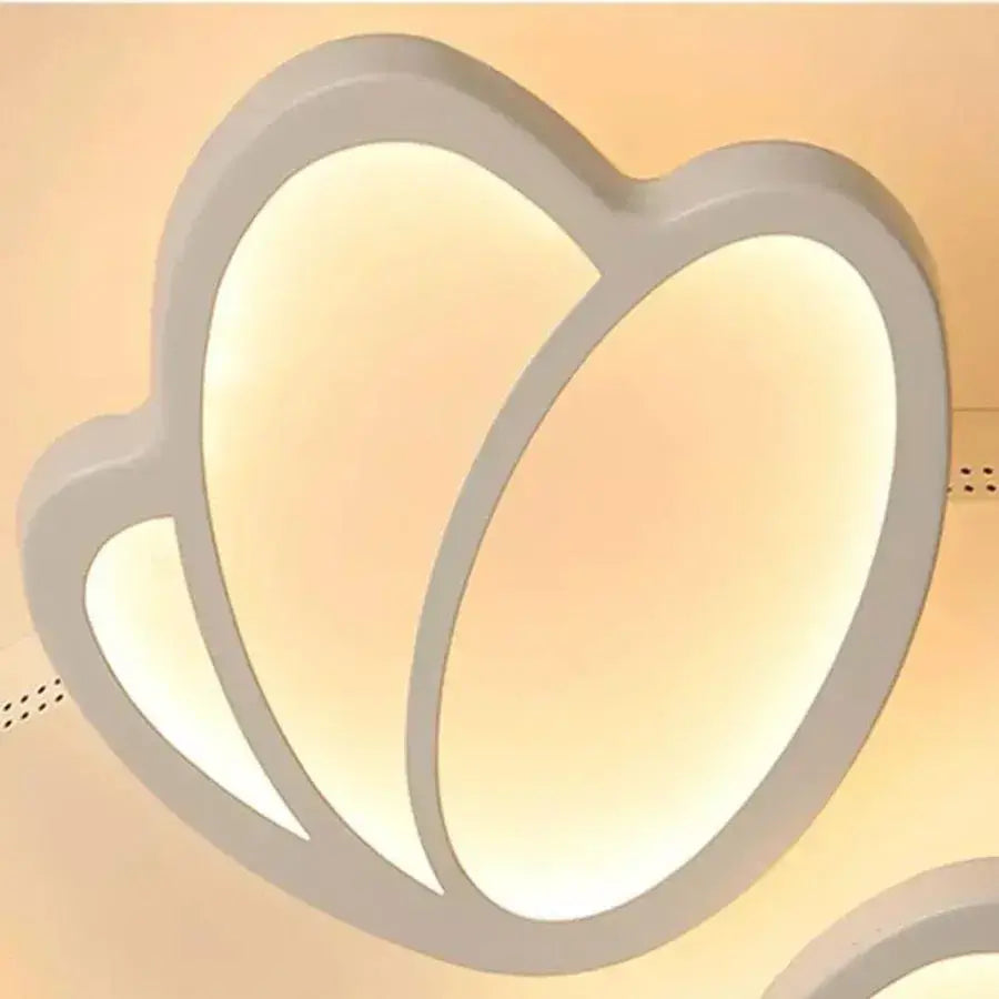 Żyrandol LED TULIPAN 47W z pilotem, 3 płatki, światło zimne/ciepłe/neutralne, ściemnialny, biały