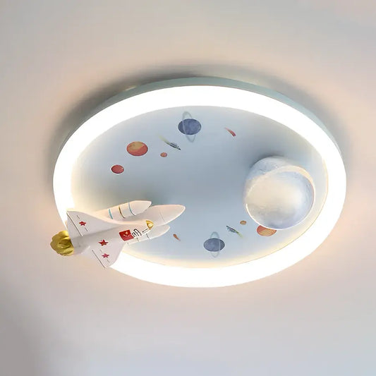 Żyrandol LED CONSTELATION 52W, średnica 49 cm, światło zimne/ciepłe/neutralne, niebiesko-białe