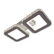 Żyrandol LED z pilotem QUADRIS, 24W, 2 kwadraty, zimne/ciepłe/neutralne światło, ściemnialny, biały