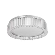 Żyrandol LED z pilotem i kryształem MADOX 80W, zimne/ciepłe/neutralne światło, ściemnialny, srebrny