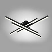 Żyrandol LED KENE 112 W z pilotem, 4 elementy, liniowy, światło zimne/ciepłe/neutralne, ściemnialny, czarny