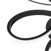 Żyrandol LED z pilotem ELON 120W, falisty, światło zimne/ciepłe/neutralne, ściemnialny, czarny