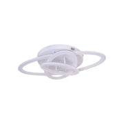 Żyrandol LED z pilotem GENTIANA 83W, 3 elipsy, światło zimne/ciepłe/neutralne, ściemnialny, biały