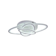 Żyrandol LED z pilotem GENTIANA 83W, 3 elipsy, światło zimne/ciepłe/neutralne, ściemnialny, biały