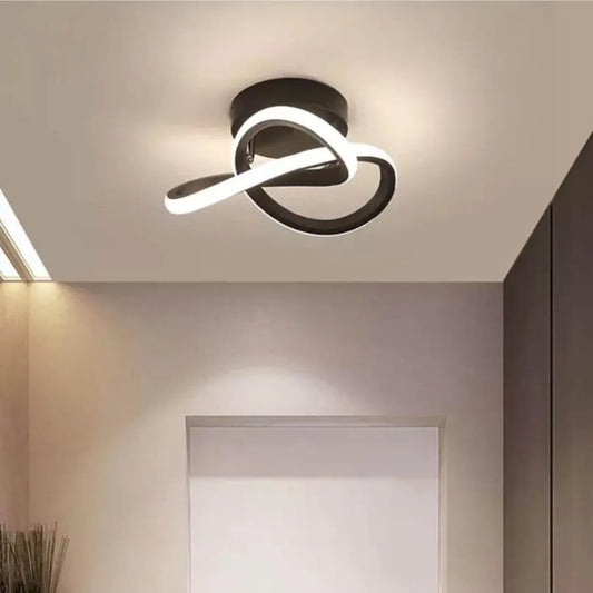 Żyrandol LED VERTEX Flow 24W, średnica 25 cm, światło zimne/ciepłe/neutralne, kolor czarny