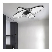 Żyrandol LED ORBITA z pilotem, 140 W, zimne/ciepłe/neutralne światło, ściemnialny, czarny