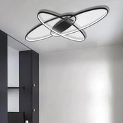Żyrandol LED z pilotem ORBITA 83W, 3 elementy, owalny, światło zimne/ciepłe/neutralne, możliwość przyciemniania, czarny