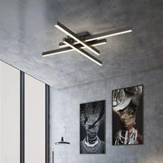 Żyrandol LED z pilotem MORA 80 W, 4 elementy, liniowy, światło zimne/ciepłe/neutralne, ściemnialny, czarny