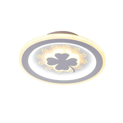 Żyrandol LED Clover RGB RÓŻOWY 24W, Światło zimne/ciepłe/neutralne, Biały