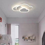 Żyrandol LED z pilotem RIOKO 53W, 3 chmury, światło zimne/ciepłe/neutralne, ściemnialny, biały