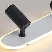 Żyrandol LED Ruby 40W Czarny Biały