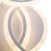 Żyrandol LED z pilotem LUCY 70W, 4 okręgi, światło zimne/ciepłe/neutralne, ściemnialny, biały