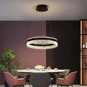 Żyrandol LED z pilotem Brinda 124W czarny