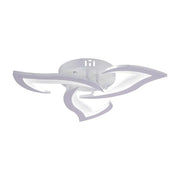 Żyrandol LED z pilotem LOTUS 34W, 3 płatki, światło zimne/ciepłe/neutralne, ściemnialny, biały