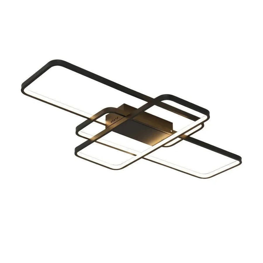 Żyrandol LED z pilotem AXIS 96W, 3 elementy, światło zimne/ciepłe/neutralne, ściemnialny, czarny