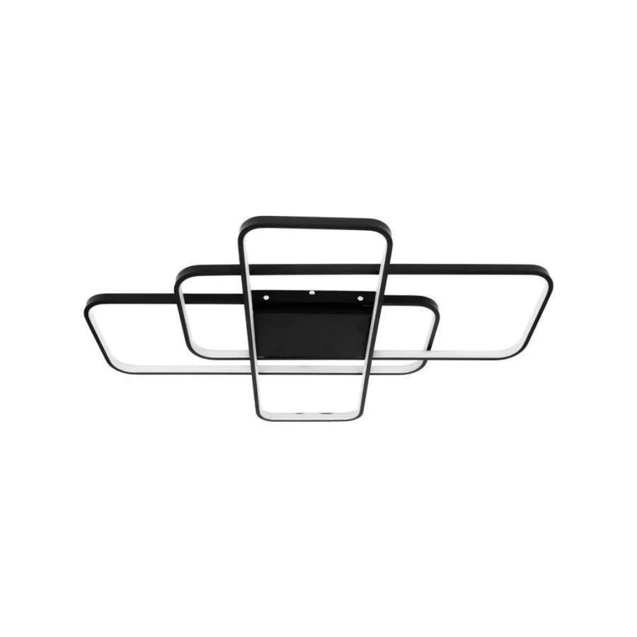 Żyrandol LED z pilotem AXIS 96W, 3 elementy, światło zimne/ciepłe/neutralne, ściemnialny, czarny