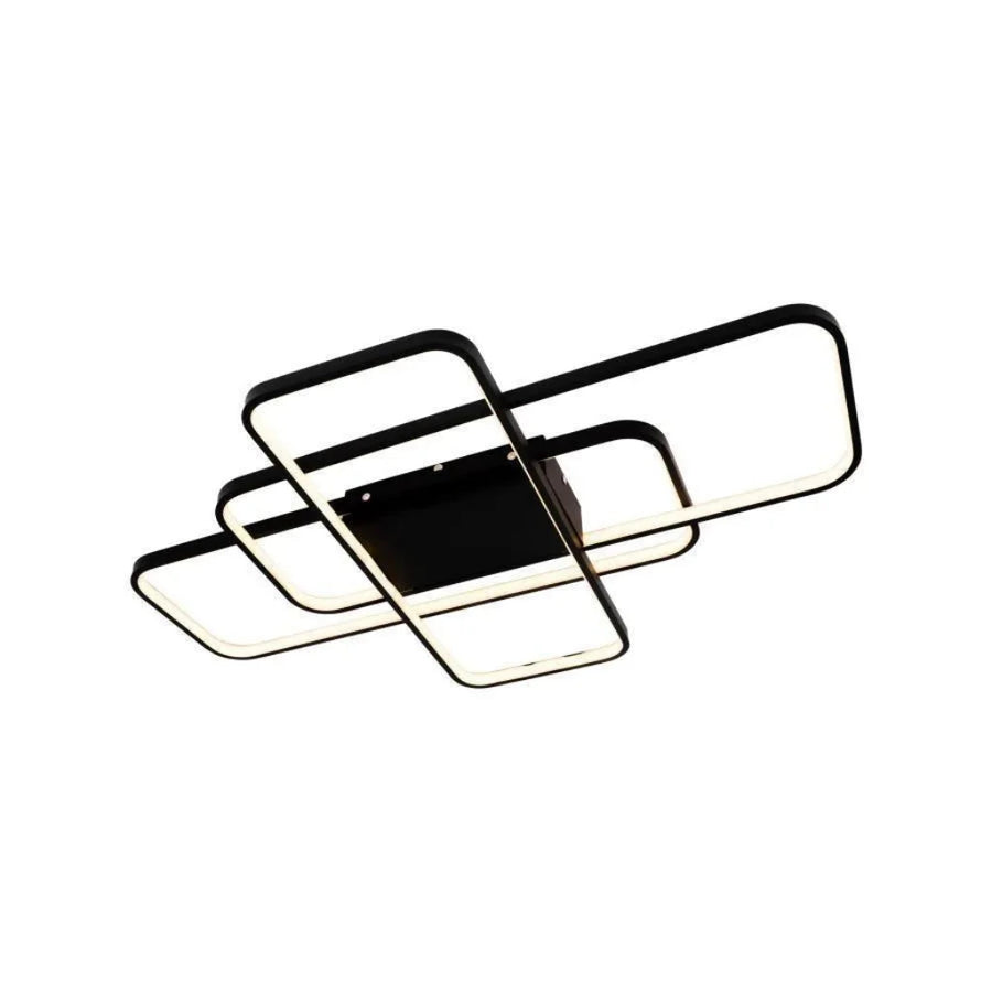 Żyrandol LED z pilotem AXIS 96W, 3 elementy, światło zimne/ciepłe/neutralne, ściemnialny, czarny