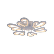 Żyrandol LED z pilotem BLOSSOM 78W, 6 płatków, średnica 60cm, światło zimne/ciepłe/neutralne, możliwość przyciemniania, biały