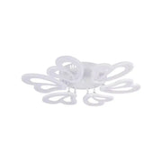 Żyrandol LED z pilotem BLOSSOM 78W, 6 płatków, średnica 60cm, światło zimne/ciepłe/neutralne, możliwość przyciemniania, biały