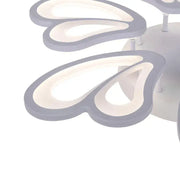 Żyrandol LED z pilotem BLOSSOM 78W, 6 płatków, średnica 60cm, światło zimne/ciepłe/neutralne, możliwość przyciemniania, biały