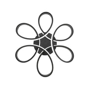 Żyrandol LED z pilotem HELIX 108W, światło zimne/ciepłe/neutralne, ściemnialny, czarny