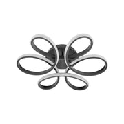 Żyrandol LED z pilotem HELIX 108W, światło zimne/ciepłe/neutralne, ściemnialny, czarny