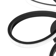 Żyrandol LED z pilotem HELIX 108W, światło zimne/ciepłe/neutralne, ściemnialny, czarny