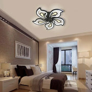 Żyrandol LED z pilotem GLORIOSA 150 W, 5 płatków, światło zimne/ciepłe/neutralne, ściemnialny, czarny