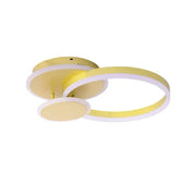Żyrandol LED z pilotem LYRA 102W 1 koło, zimne/ciepłe/neutralne światło, ściemnialny, szczotkowane złoto